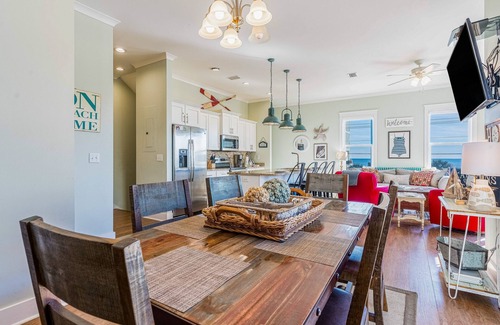 Gulf Shores Cabaña | Beach-view cottage near beach with pool, wrap-around balcony, boat dock, W/D, AC
