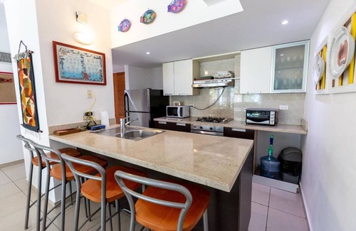 Juan Dolio - El Pueblo Apartamento | FrentePlaya| 4Camas| Jacuzzi| Privado| CocinaFull