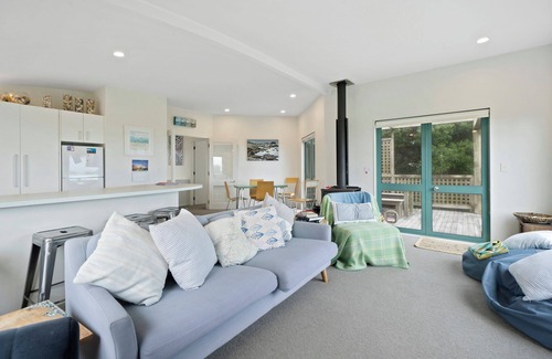 Waikanae Cabaña | Escapada frente al mar - Waikanae Beach Holiday Home