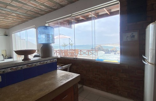 Punta Negra Casa | Beachfront house over El Chanque hill with pool, barbecue area and amazing view