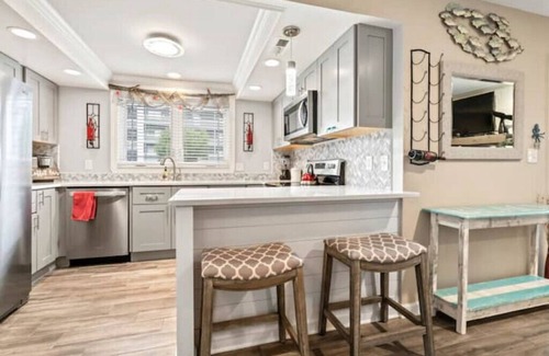 Ocean Drive Cabaña | Beachside Cottage with Private Patio - Steps to Beach & Main Street