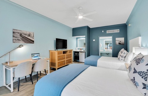Crystal Beach Hotel | Beachside Inn / A pasos de la playa! / 2 camas Queen