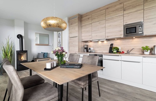 Olpenitz Apartamento | "BeachTerraceTwo" vacation apartment on the beach with sun terrace, sauna & sea view