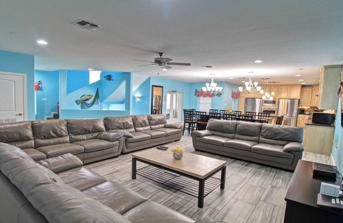 South Padre Island Casa | ¡GRAN REUNIÓN FAMILIAR!, 8HAB / 10BA, VISTA A LA PLAYA,, MESA DE BILLAR, PISCINA CLIMATIZADA / JACUZZ