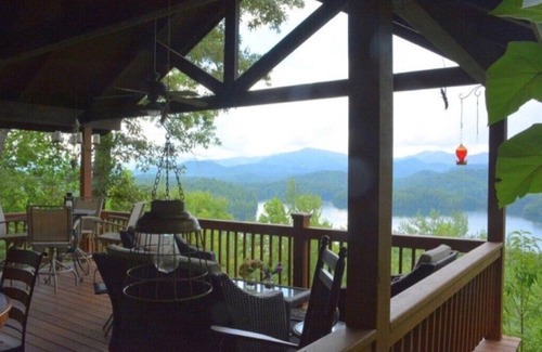 Santeetlah Chalet De Esquí | Bear's Mountaintop View / Lake Santeetlah / Smokey Mountains