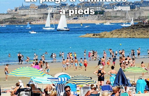 Dinard Apartamento | Beau T2 Duplex Hyper Centre 400m Plage Calme Wifi
