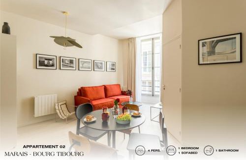 Saint-Gervais Apartamento | Beauquartier - Marais, Bourg Tibourg