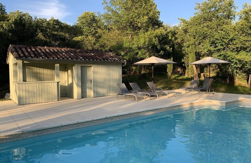 Saint-Antonin Noble Val Cabaña | Hermosa casa rural de piedra con piscina junto al río cerca de Saint Antonin Noble Val