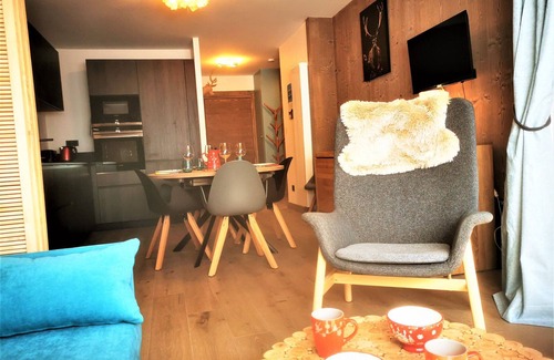 Les Gets Apartamento | Hermoso T2 clasificado 3*, centro Les Gets, terraza, garaje, locales para esquís y bicicletas