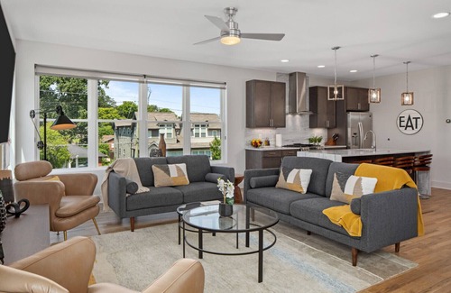 Edgehill Casa | Hermosos nuevos 4 Niv., 4BR / 4BA minutos del hogar al centro de Nashville, 4 camas King