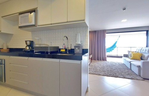 Meireles Apartamento | Lujoso apartamento de tres habitaciones con hermosa vista al mar en Ed. Paisaje