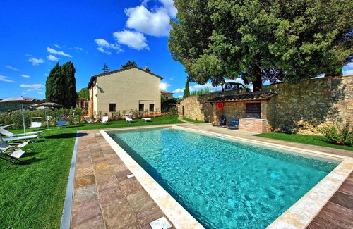 San Gimignano Apartamento | Hermoso apartamento con A/C, piscina, WIFI, vista panorámica y aparcamiento, cerca de San Gimignano