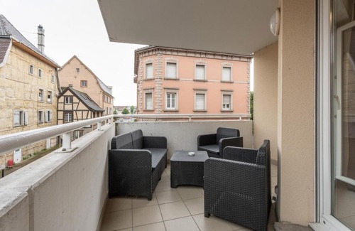 Huningue Apartamento | Beautiful apartment for 6 people, near Basel, parking