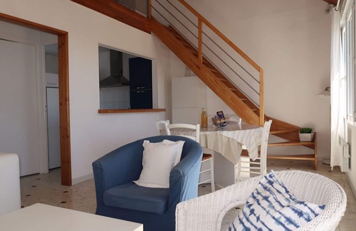 Plozevet Casa | Precioso apartamento en villa para 6 personas con TV, terraza y mascotas permitida