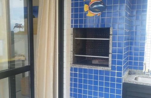 Matinhos Apartamento | LINDO APTO, balcón con vista mar, a través el balcón de 02 KM EAST P.