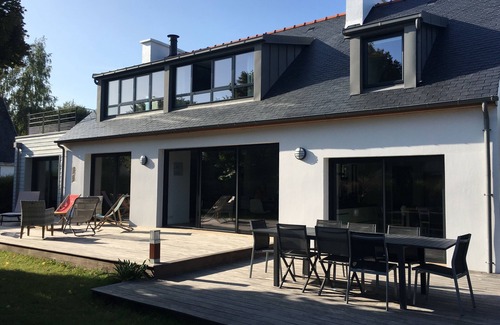 Fouesnant Casa | Hermosa casa de arquitecto a 400 metros de la playa y el camino costero