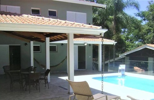 Campos de Atibaia Cabaña | Beautiful Atibaia farm, Games Room, Swimming pool, Barbecue, Wifi - DabraHouse