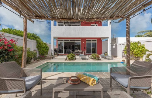 Chuburna Puerto Casa | Encantadora casa 3hab, 2B con Piscina a metros del Mar