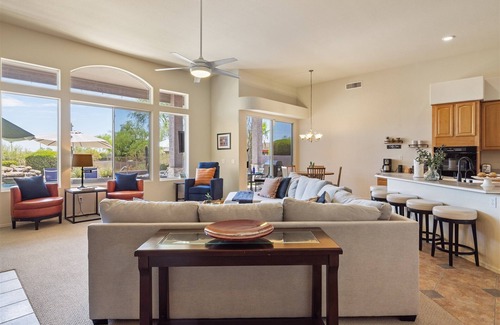 Desert View Village Casa | Beautiful Cave Creek Hm w/ Hot Tub, Pool, Putting Grn, 4 bedrooms