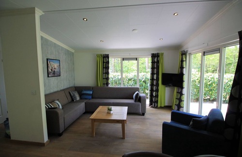 De Bult Chalet De Esquí | Hermoso chalet con terraza en el estanque, en un parque de vacaciones en Overijssel