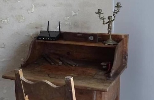 Saint-Maur Cabaña | Le Clos des Aubrys-Gîte-Baño Privado-Superior-Vista al Jardín