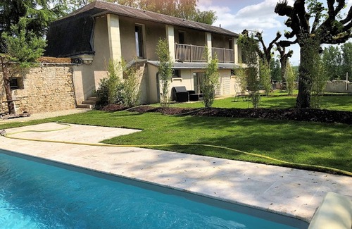 Azay-le-Rideau Casa | Hermosa casa de campo dúplex con terraza en la piscina Azay le rideau