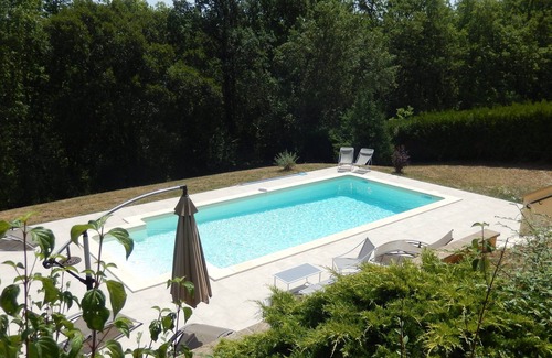 Cenac-et-Saint-Julien Casa | Villa de lujo, piscina privada, gran jardín y bosque, terraza panorámica.