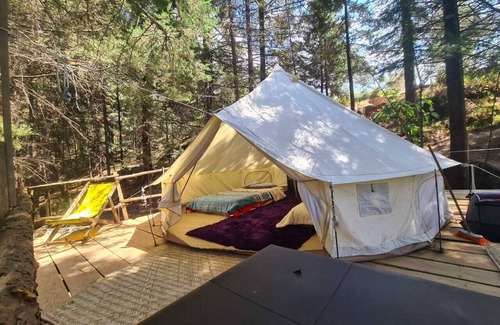 Jiquipilco Alquiler De RV | hermoso glamping habitacion doble en el bosque