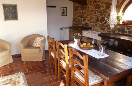 Barberino Val d'Elsa Cabaña | Hermosa casa de campo de 1 dormitorio con jardín y vistas a los olivares, piscina