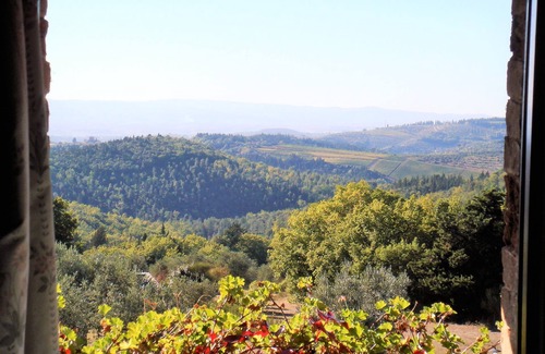 Barberino Val d'Elsa Villa | Hermosa villa histórica de 7 dormitorios en una granja de olivos orgánicos, piscina y vistas al atardecer