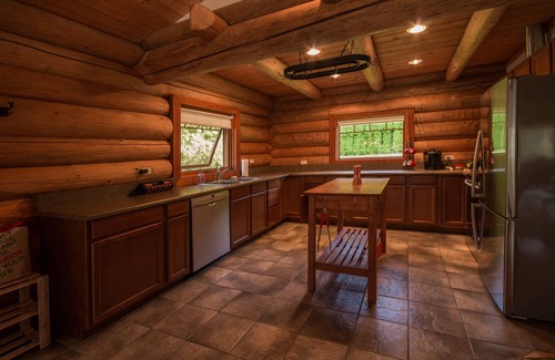 Barriere Cabina | Lakefront log home vacaciones de verano paraíso!