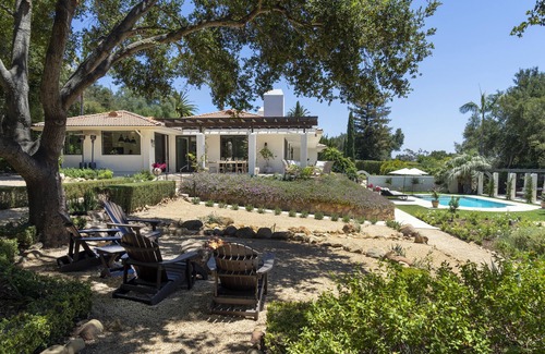 Golden Quadrangle Casa | Beautiful Montecito Estate with magical gardens- Renovated in 2025