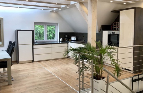 Budaliget Apartamento | Precioso apartamento nuevo con jardín en Budapest, a 11 km del centro de la ciudad.