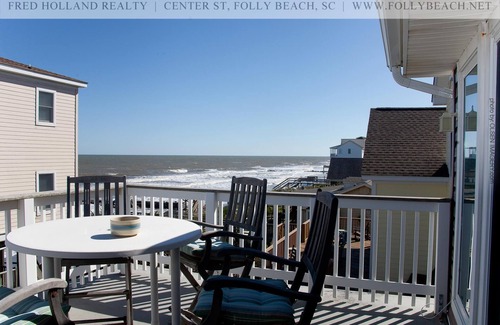Folly Beach Casa | Hermosa casa frente al mar