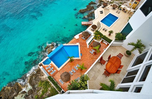Zona Hotelera Norte Condominio | Hermoso ático de 3 niveles frente al mar con servicios de hotel y terrazas privadas