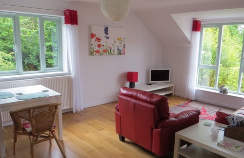 Lympstone Apartamento | Hermoso apartamento de vacaciones de un dormitorio con impresionantes vistas al estuario Exe, Lympstone