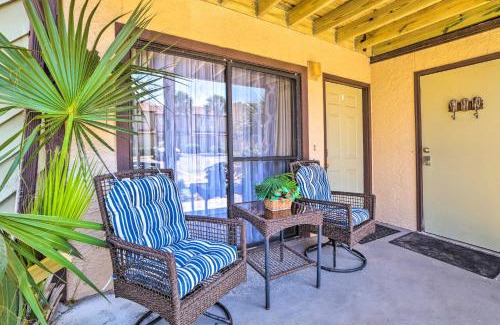 West Panama City Beach Casa | Beautiful PCB Townhome Balcony and Resort Amenities