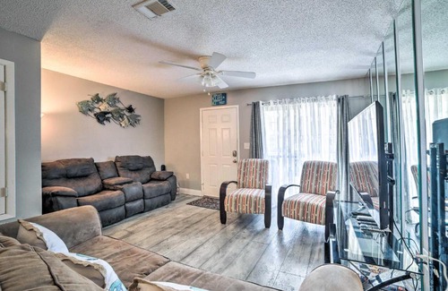 West Panama City Beach Casa | Beautiful PCB Townhome Balcony and Resort Amenities