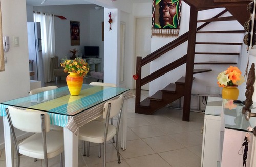 Centro Apartamento | Departamento frente a la playa dos Anjos terraza privativa y balcón con vistas al mar