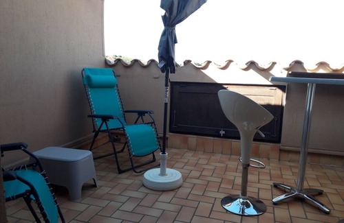 Collioure Apartamento | Beautiful sea view duplex with terrace, garage