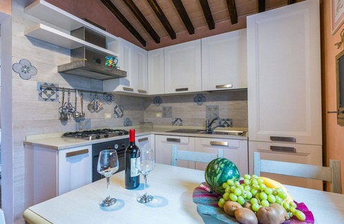 Monteroni d'Arbia Casa | Estupenda casa de vacaciones con piscina, WIFI, A/C, TV, patio, vista panorámica, aparcamiento