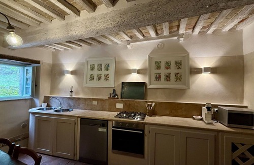 Vivo dʼOrcia Villa | Maravillosa casa de vacaciones con WIFI, piscina, TV, vista panorámica y aparcamiento