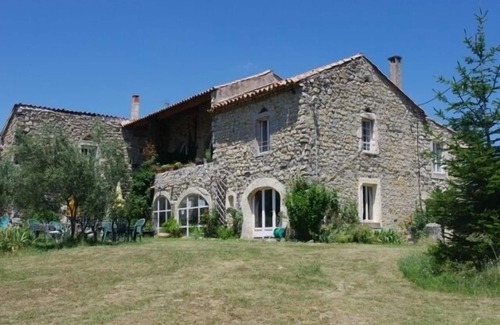 Alba-la-Romaine Casa | Cama y desayuno La grange au Negre chambre Méditerranée