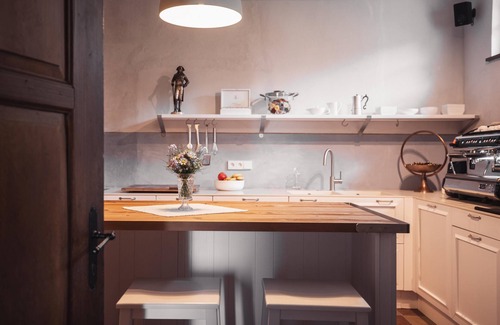 San Lorenzo di Sebato Casa | Alojamiento y desayuno Castel Maurn Suite von Gaderthurn con vistas, piscina compartida y Wi-Fi