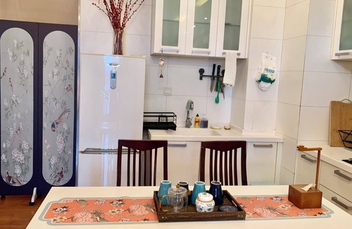 Shuangjing Cama Y Desayuno | Beijing CBD - Studio Apartment Queenbeds
