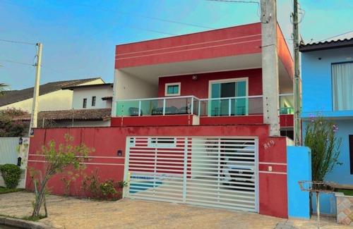 Jardim Casablanca Casa | Belíssima Casa em Peruíbe! Com ar Condicionado nos Dormitórios e Piscina