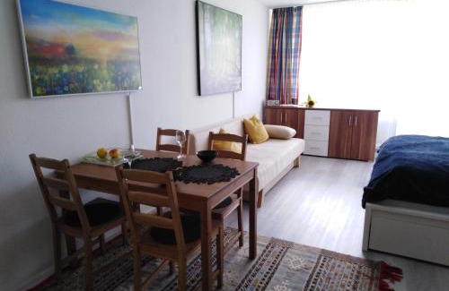 Sankt Englmar Apartamento | Berghof Studio Haus Rachel mit Pool