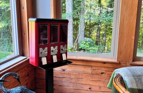 Newaygo Cabina | Best log cabin in western Michigan on the Muskegon River - time to get away.