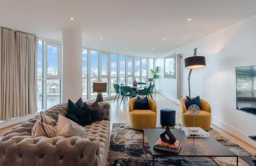 Vauxhall Apartamento | BEST THAMES VIEW in TOWN! LARGE LUXXE NOMAD DESIGN FAMILY HOME