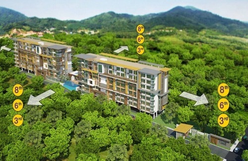 Kathu Condominio | Mejor relación calidad-precio: 4 personas, 1 habitación, 2 camas, Kathu Condo, piscina y gimnasio